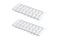 Smart Home Kitch Ice Tray effortless Release White Ice Set