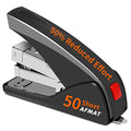 upgraded AFMAT Stapler for Desk, 50 Sheet Effortless Desktop Stapler Staple for Daily Use