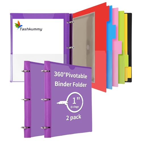 Smart Home 360° Pivotable Project Organizer Binder, 2 Pack Upgraded 3 Set