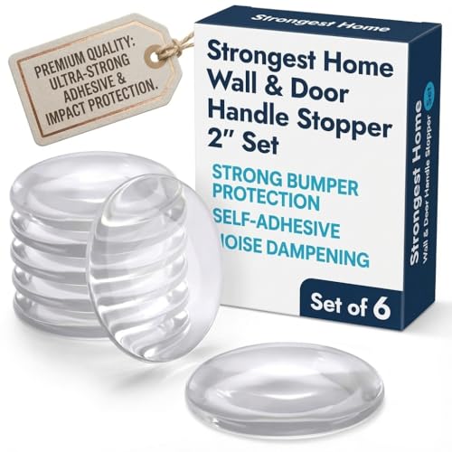 Minimalist STRONGEST HOME Wall Protector for Door Knobs,